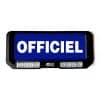Plaque pare-soleil OFFICIEL - Lumineuse avec feux à éclats