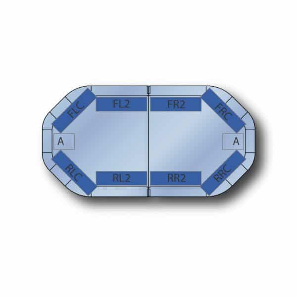 Mini rampe LEGION-HE 60 cm - 72 LEDs - Bleu - Permanente – Image 2