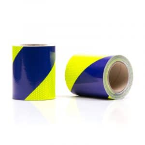 Lot de 2 rouleaux (1G+1D) Jaune-Bleu Classe B - 14 cm - 10 m