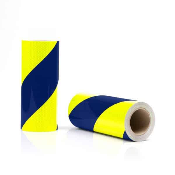 Lot de 2 rouleaux (1G+1D) Jaune-Bleu Classe B - 28 cm - 10 m
