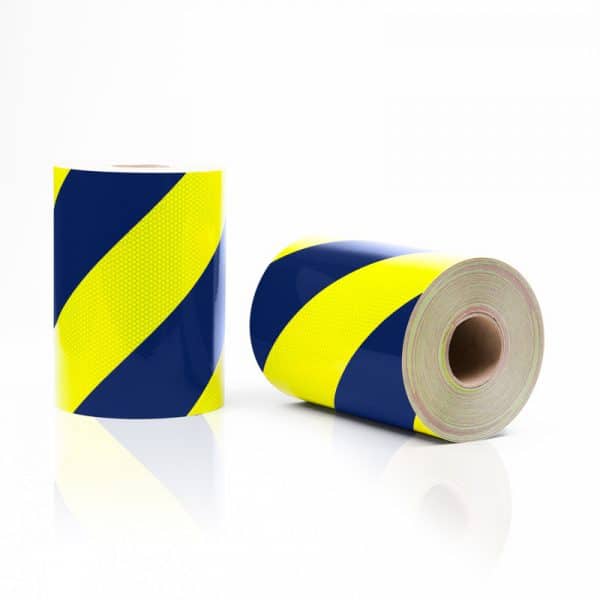 Lot de 2 rouleaux (1G+1D) Jaune-Bleu Classe B - 28 cm - 50 m