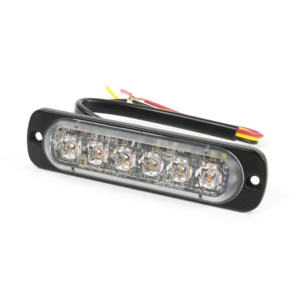 Feu à éclats ST6 Auto-Dim - 6 LEDs - Ultra plat - Montage horizontal