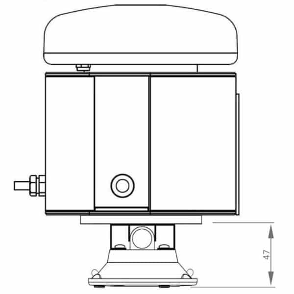 Combiné gyrophare avec sirène intégrée - Fixation par ventouses – Image 5