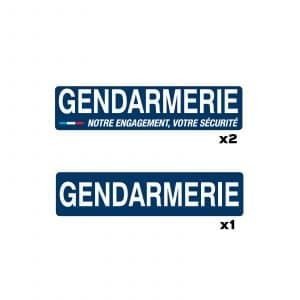 Marquage Gendarmerie (lot de 3) - Magnétique