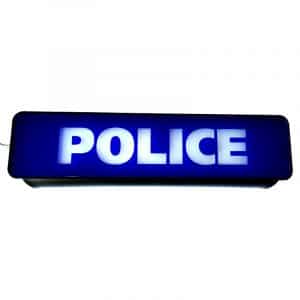 Plaque Pare-Soleil POLICE - Lumineuse