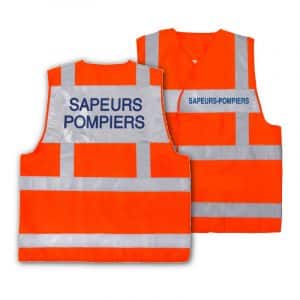 Gilet Haute Visibilité - Bandes Grises V2 - Sapeurs-Pompiers