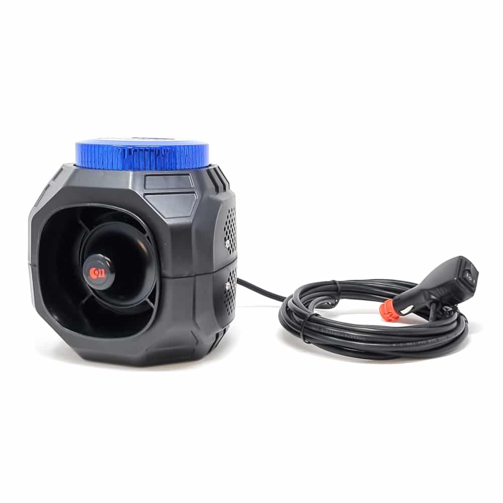 Combiné Gyrophare-Sirène - 30 tonalités Programmables - Bleu – Image 2