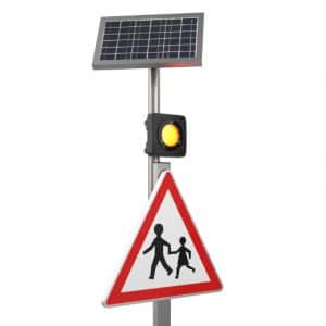 Balise autonome à détection de véhicule ou d'excès de vitesse