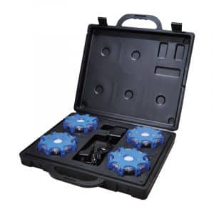 Mallette de 4 Balises Lumineuses PULSAR MAX Rechargeables
