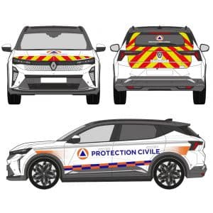 Kit Sérigraphie Protection Civile - RENAULT Scénic 5