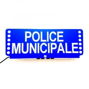 Clip Pare-Soleil FSX Police Municipale - Lumineux avec feux à éclats