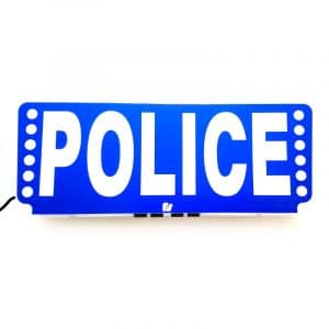 Clip Pare-Soleil FSX Police - Lumineux avec feux à éclats