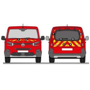 Kit Jaune-Rouge Partiel – CITRÖEN e-Berlingo à Hayon (2024)