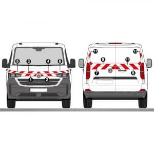 Kit Rouge-Blanc CL. A Standard - VW T7 Phase 1 à 2 portes (2025)