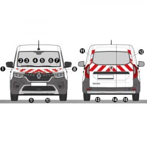 Kit Rouge-Blanc CL. B Standard - RENAULT Kangoo 2 Portes (2024)