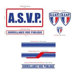 Kit Sérigraphie ASVP 3M - Bleu - VL