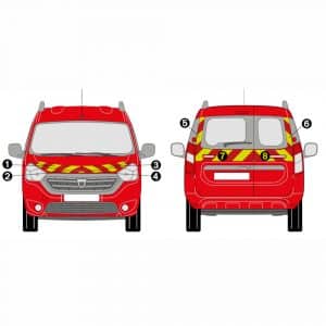 Kit Jaune-Rouge Partiel - DACIA Dokker (2016-2020)