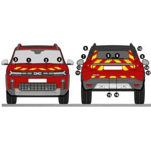 Kit Jaune-Rouge Partiel – DACIA Bigster (2025)