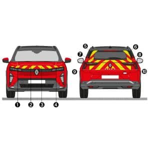 Kit Jaune-Rouge Partiel – RENAULT Scenic E-Tech (2023)