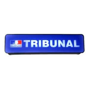 Plaque Pare-Soleil Tribunal - Lumineuse